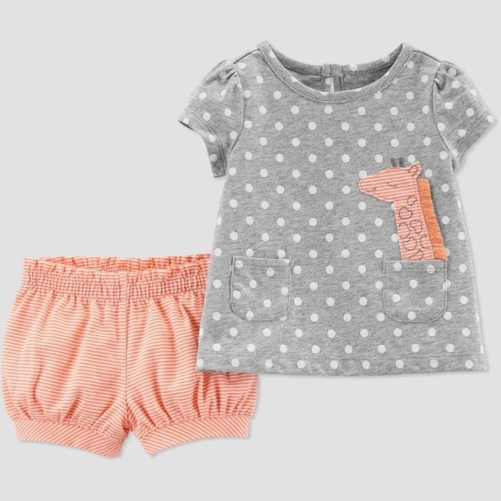 Carter`s Just One You Two piece Giraffe Set 6 Months